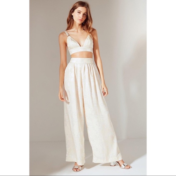Urban Outfitters Pants - UO Delphine Floral Wide-leg Pant